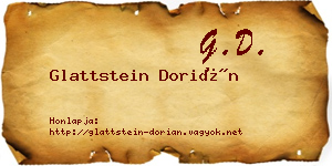Glattstein Dorián névjegykártya